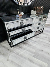 Load image into Gallery viewer, CLEARANCE - Athens Mirrored Dresser Table - Black
