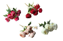 Load image into Gallery viewer, Artificial Peony/Frangipani Bunch 43cm – Available in 4 Colors
