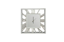 Load image into Gallery viewer, Decorative silver mirrored clock - 60cm

