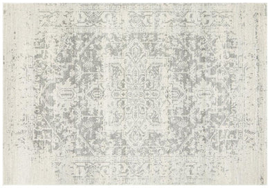 Evoke White Silver Rug 230cm X 160cm - Furniture and Giftware 