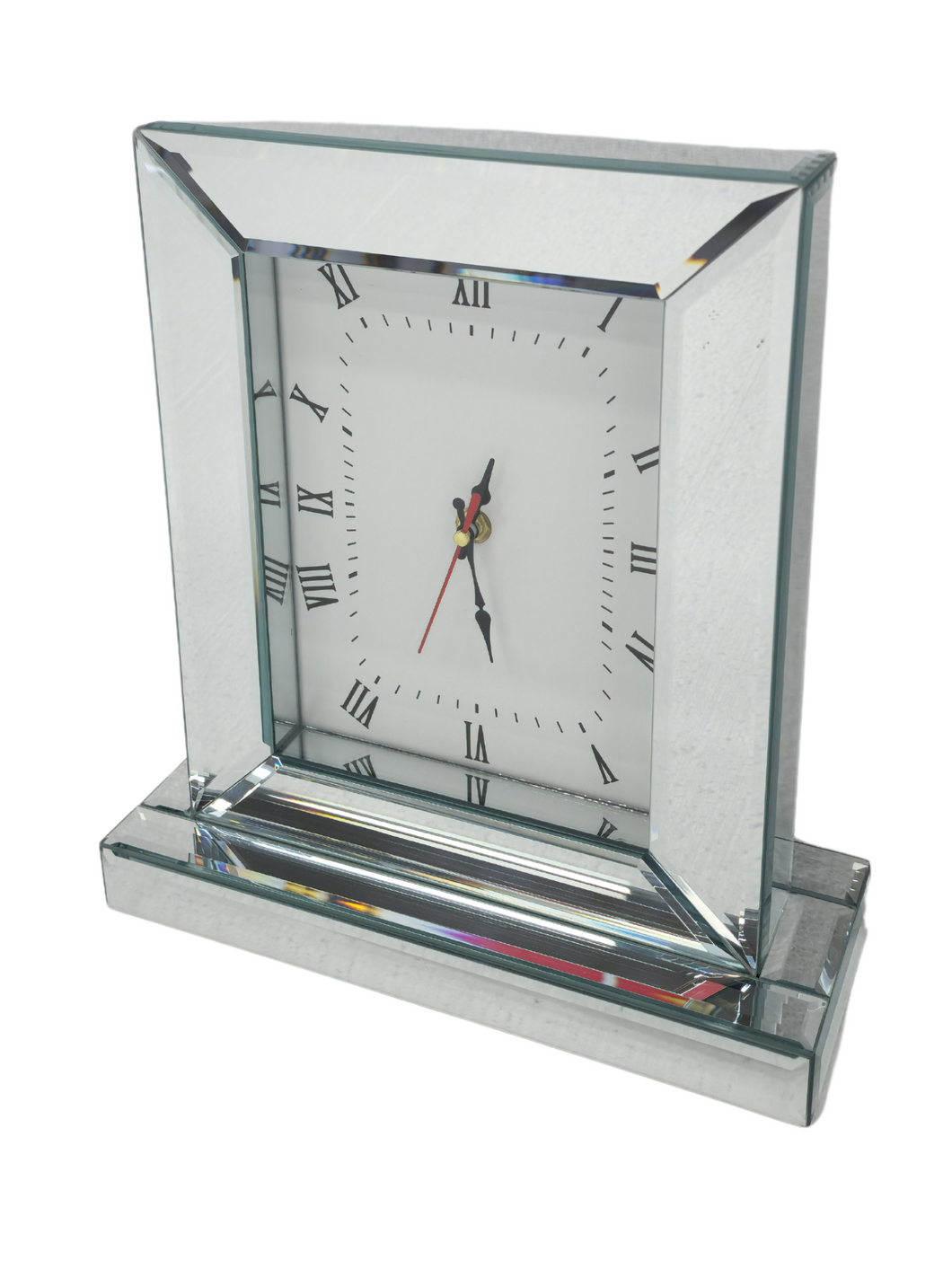 CLEARANCE - Mirrored Table Clock - 2 Colours Available