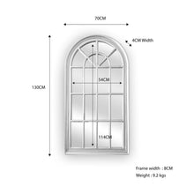 Load image into Gallery viewer, Window Style Mirror - White Arch 70 CM x 130 CM
