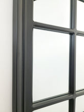 Load image into Gallery viewer, X-Large Window Style Mirror - Black Arch 100 CM x 180 CM
