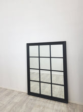 Load image into Gallery viewer, Window Style Mirror - Black Rectangle 95cm x 130cm
