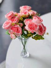 Load image into Gallery viewer, Artificial Peony/Frangipani Bunch 43cm – Available in 4 Colors
