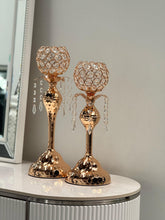 Load image into Gallery viewer, CLEARANCE - Crystal Ball Candle Holder - 2 Sizes Available
